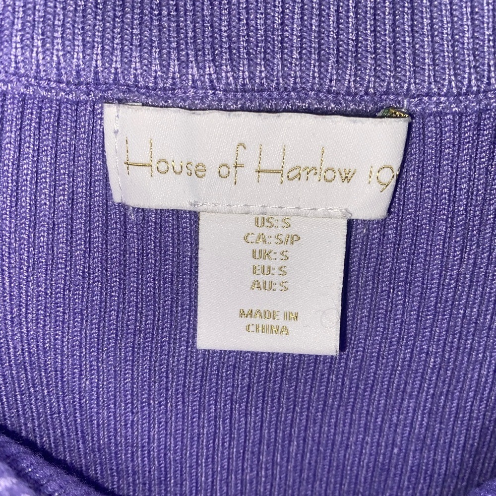 House of Harlow 1960 Lavender Ribbed Knit Midi Skirt (Skirt Only!) - Picture 2 of 9